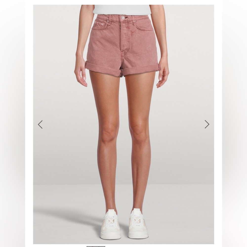 rag & bone Maya High Waisted Shorty Shorts - Picture 3 of 5